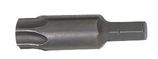 Sechskant-Schraubendreher-Bit aus Metall mit sternförmigem Kopf zur Verwendung in Akkuschraubern oder Bohrmaschinen.
