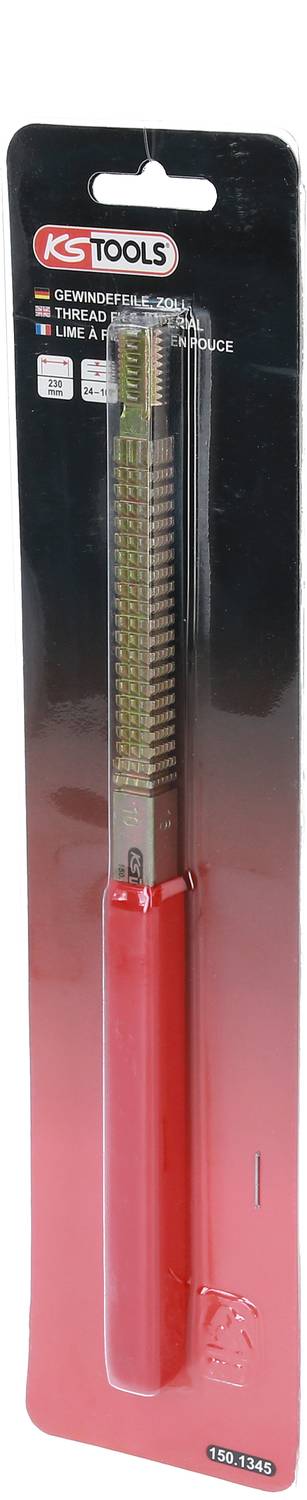 'KS Tools Schraubenausdreher' in Originalverpackung. Werkzeug mit rotem Griff, verwendet zum Lösen beschädigter Schrauben.