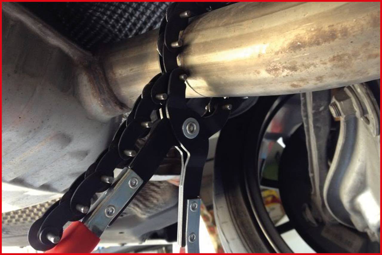 KS Tools 150.1505 Auspuff-Kettenrohrabschneider für Edelstahlrohre, Ø 19-83mm