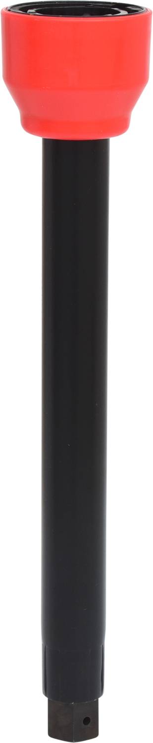 Schwarze Stange mit rotem Aufsatz vermutlich ein Werkzeugaufsatz.