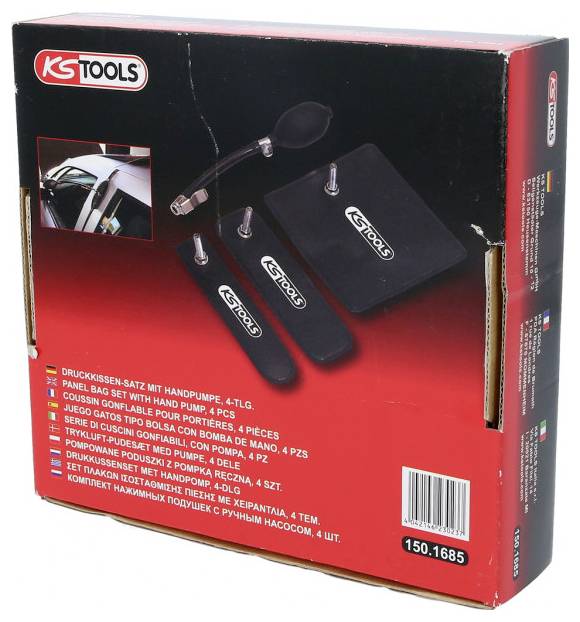 KS Tools Druckkissen-Satz mit Handpumpe, 4-tlg 150.1685