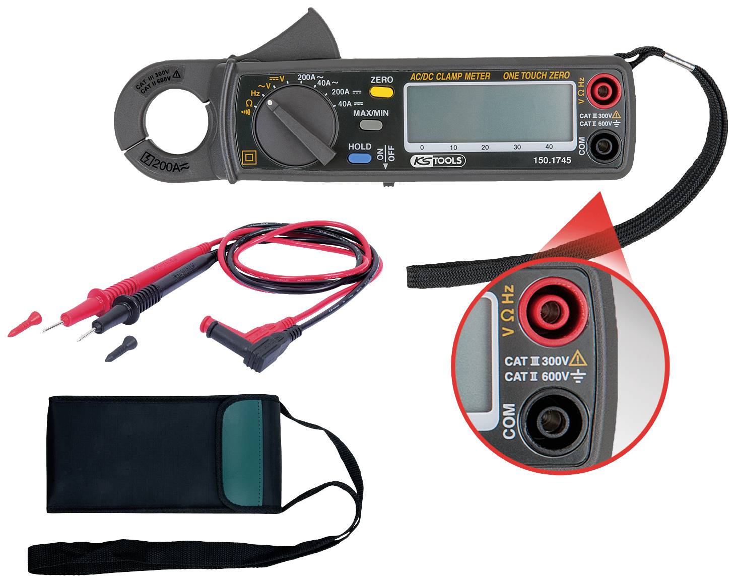KS Tools 150.1745 Stromzange digital