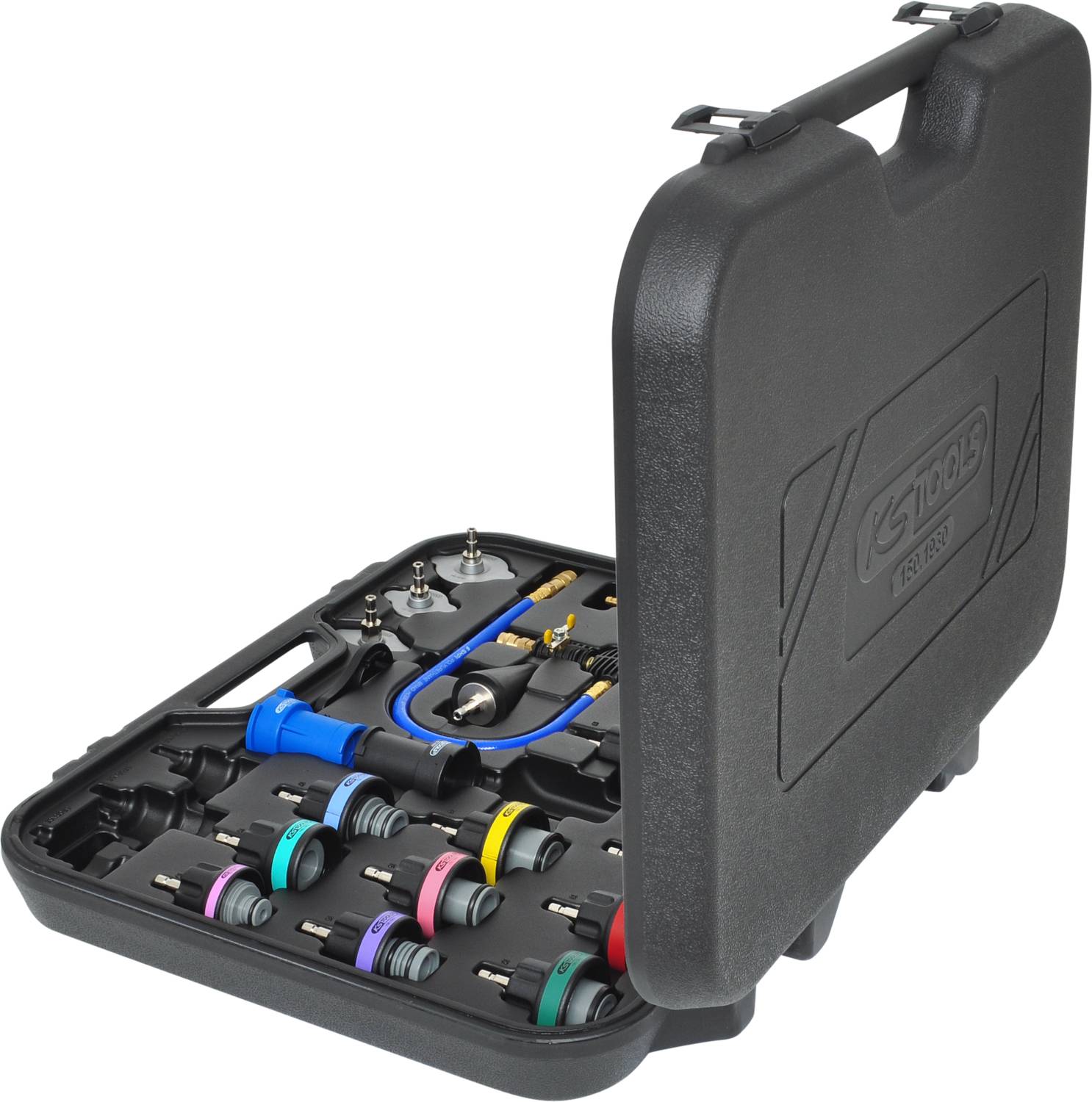 KS Tools 150.1930 MASTER Kühlsystem-Diagnose-Service-Satz, 25-tlg