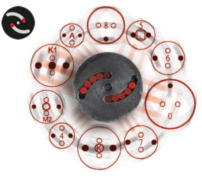 KS Tools 150.1965 Universal Bremskolben-Rückstell-Werkzeug-Satz, 4-tlg