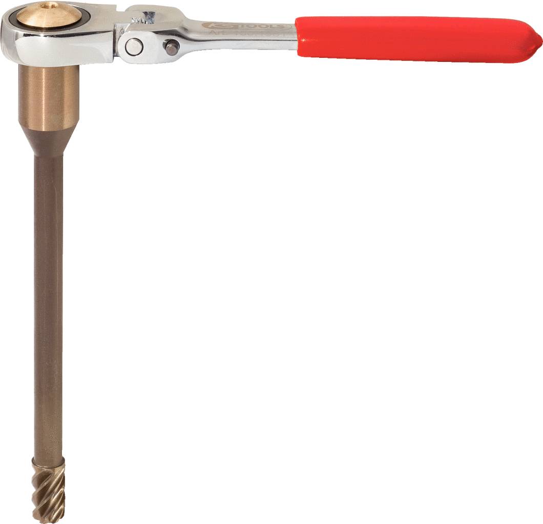 KS Tools 150.1981 Reibahle für ABS-Sensoren mit abwinkelbarer Knarre, Ø 10,0mm