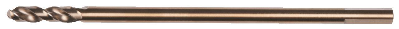 Metallbohrer mit zylindrischem Schaft und spiraligen Schneiden, hauptsächlich zur Bearbeitung von Metalloberflächen geeignet.
