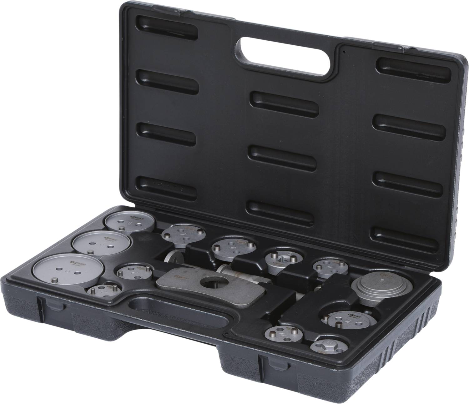 KS Tools 150.2015 Bremskolben-Rückstell-Werkzeug-Satz, 15-tlg