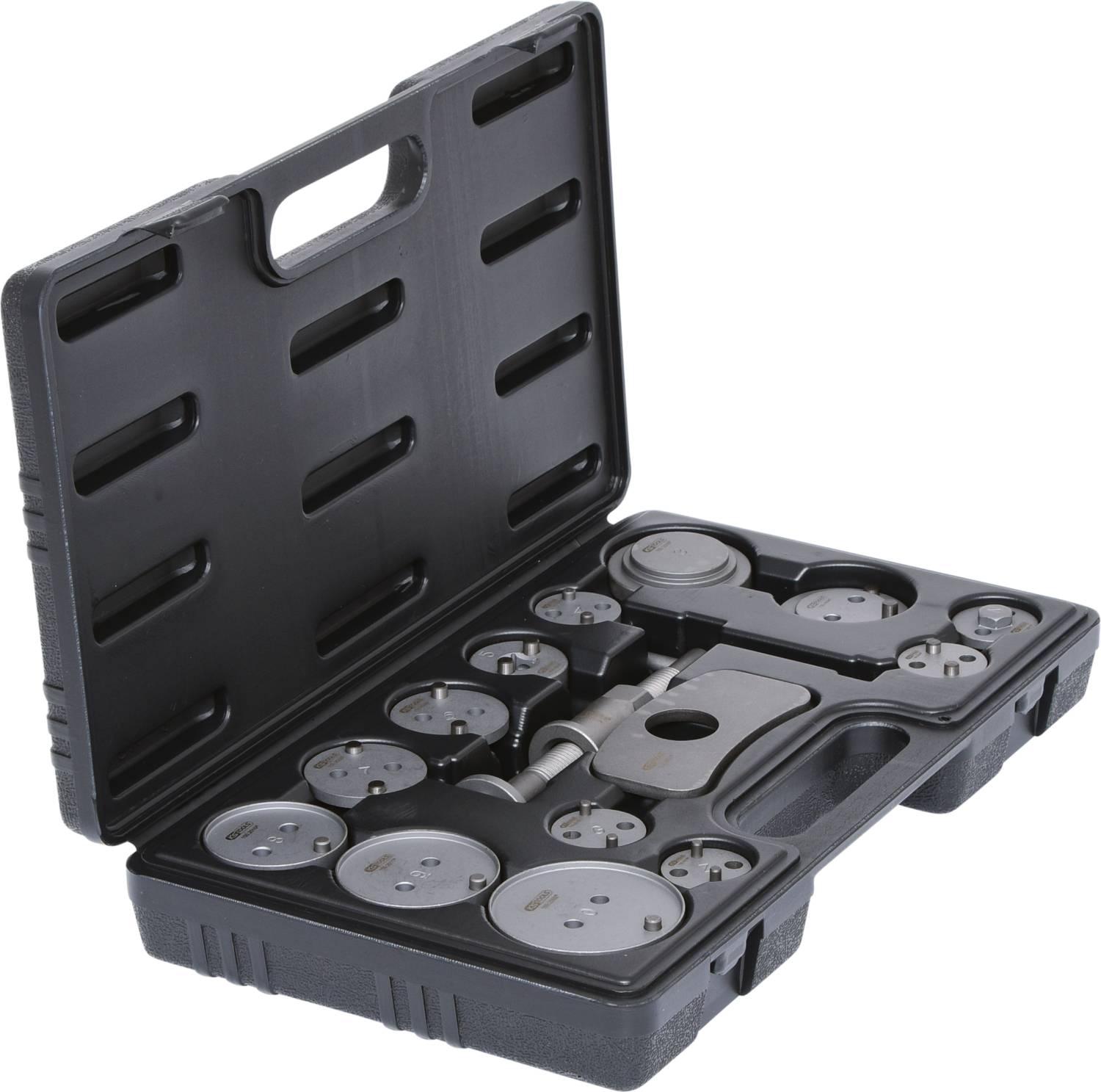 KS Tools 150.2015 Bremskolben-Rückstell-Werkzeug-Satz, 15-tlg