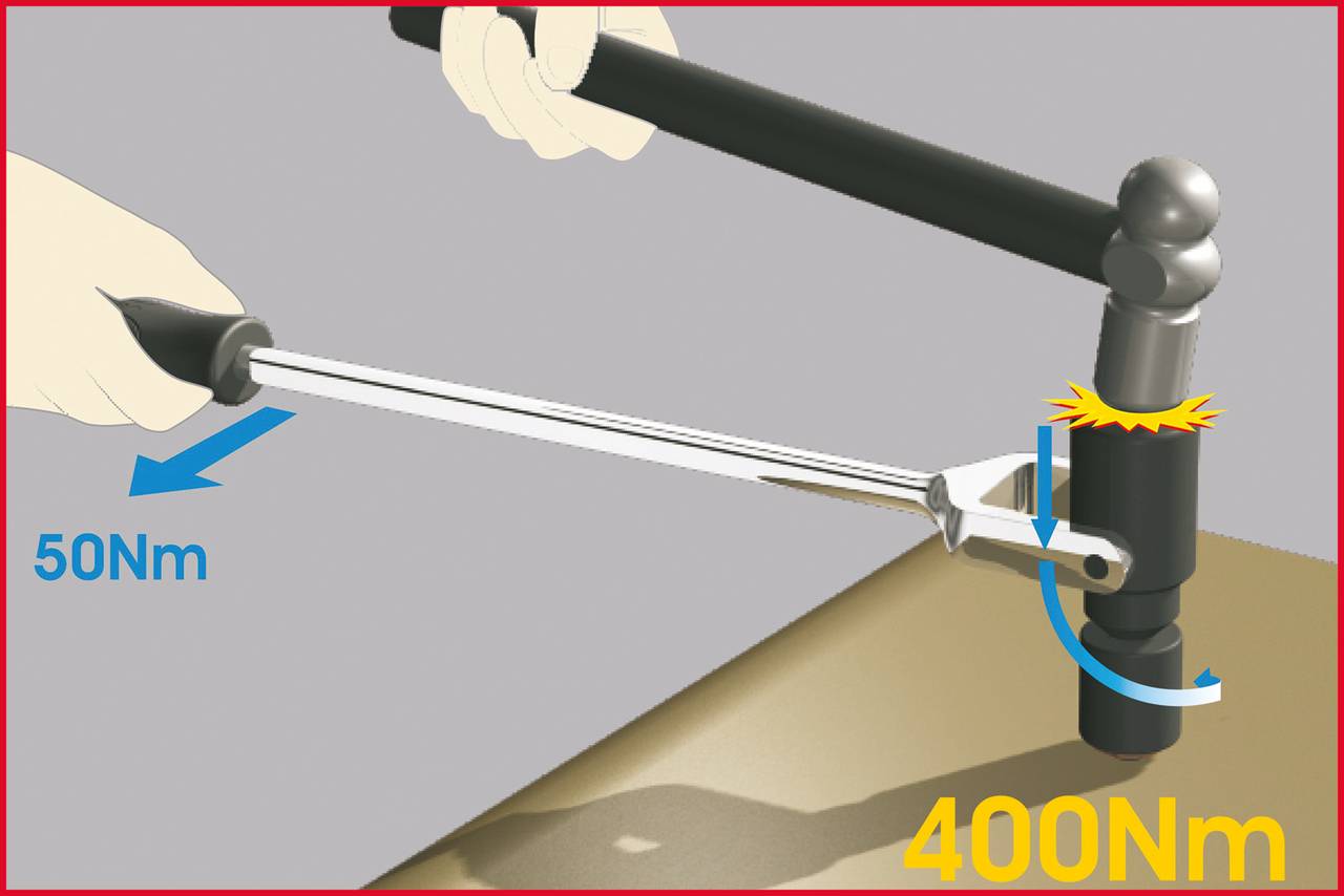 KS Tools 150.2096 1/2" Hand-Schlagschrauber, 475mm