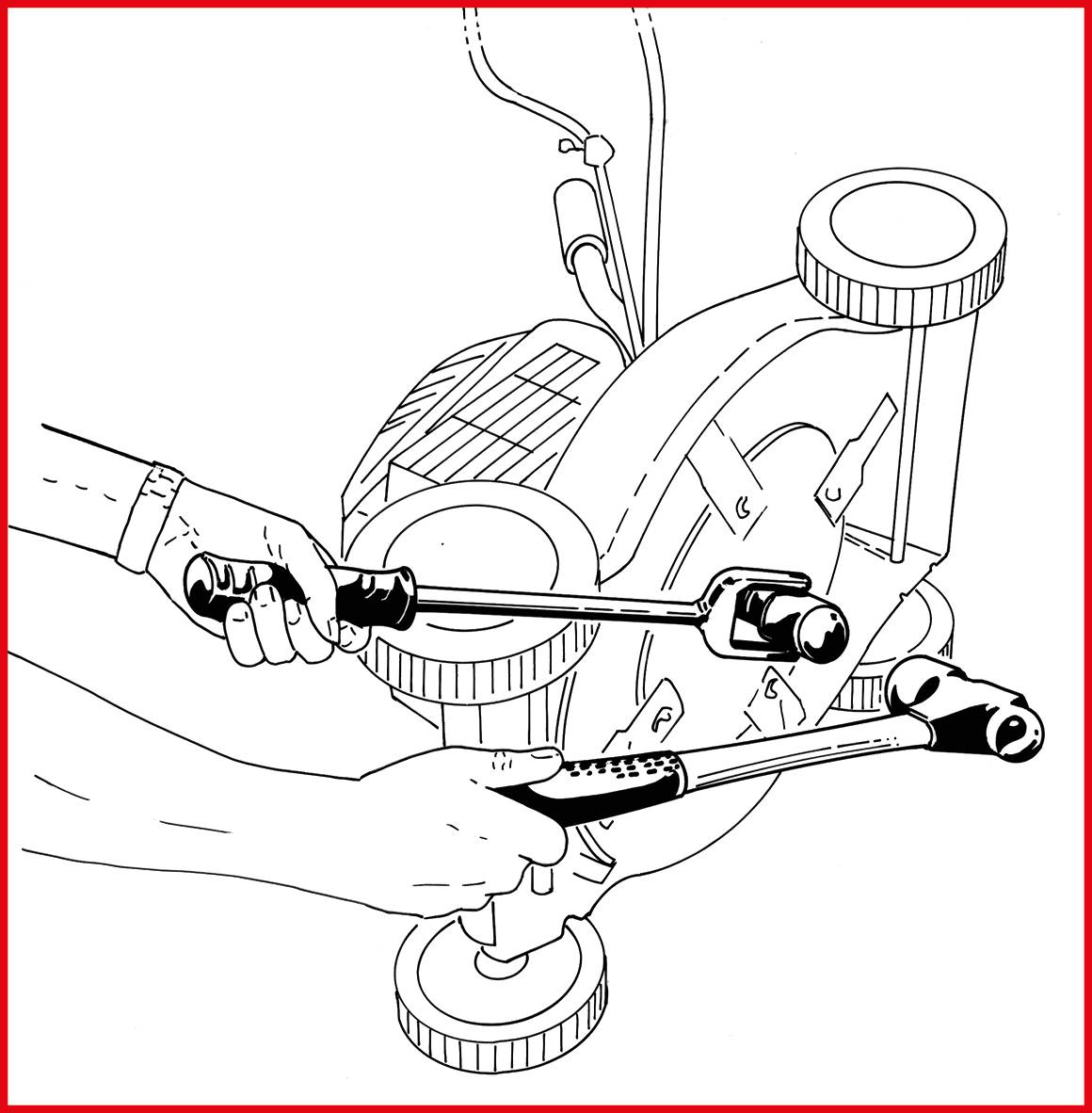 KS Tools 150.2096 1/2" Hand-Schlagschrauber, 475mm