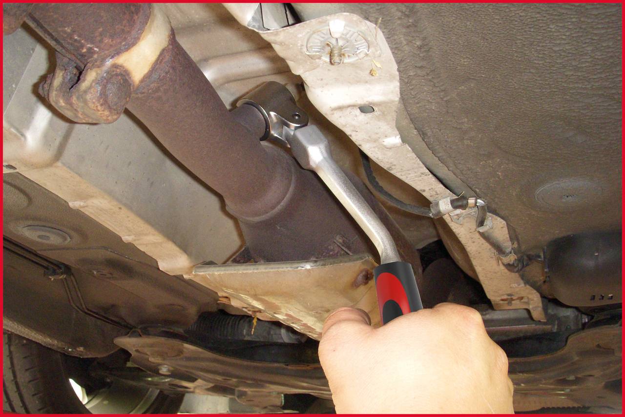 KS Tools 150.2121 Lambdasonden Stecknuss-Gelenk-Hebel, 22mm, 240mm