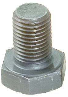 Metallschraube mit sechs Seiten und Gewinde, hauptsächlich verwendet für Verbindungen in Maschinen und Konstruktionen.