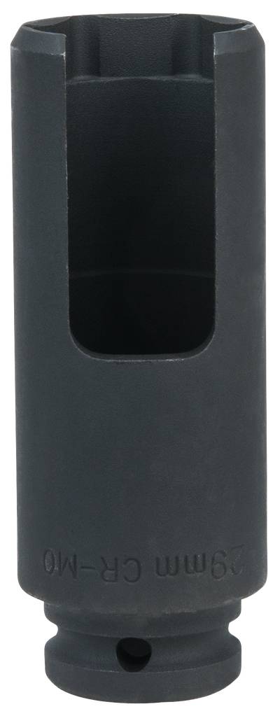 Zylinderförmiges Metallobjekt, vermutlich als Düsenschutzhülse oder ähnliches Bauteil im technischen Bereich verwendet.