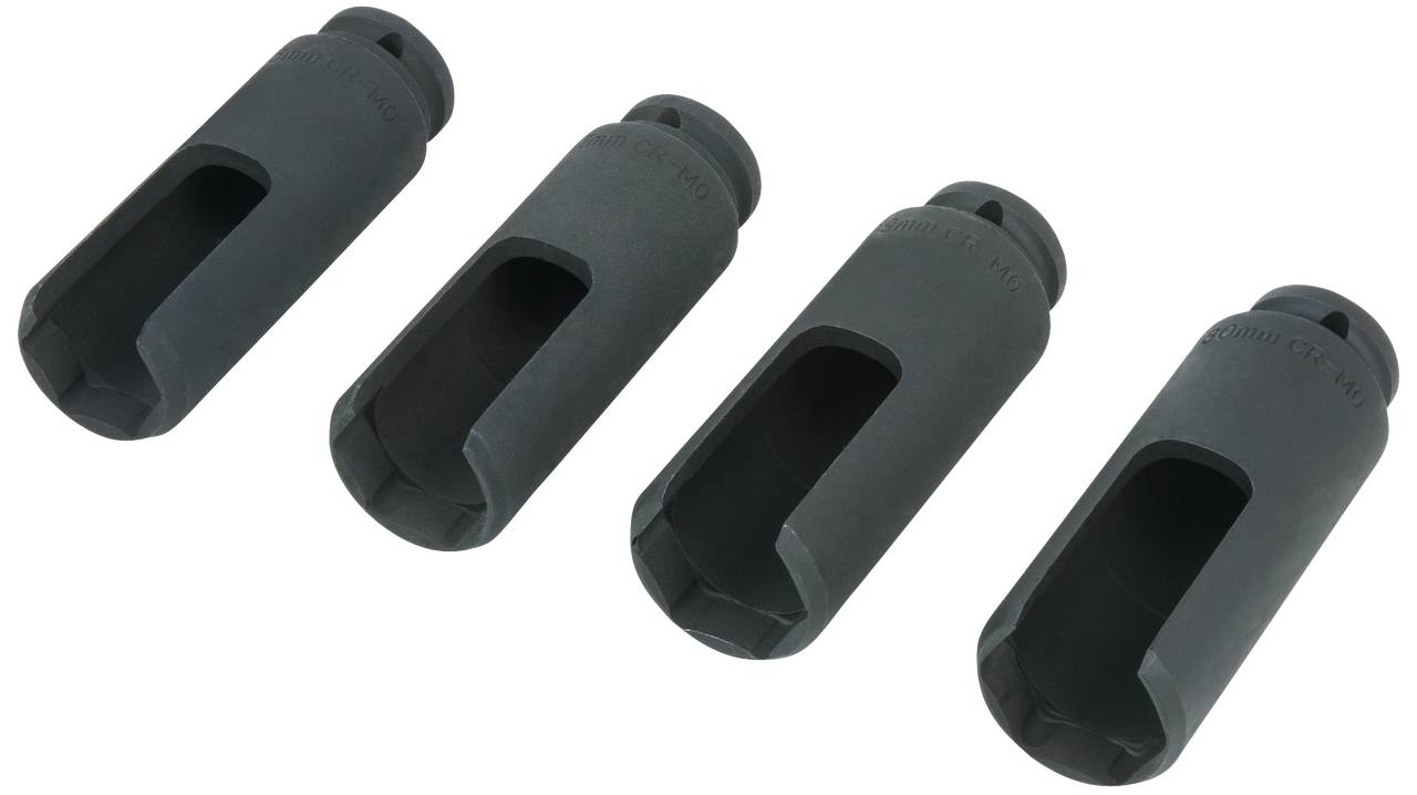 KS Tools 150.2310 1/2" Einspritzdüsen-Stecknuss-Satz, 4-tlg