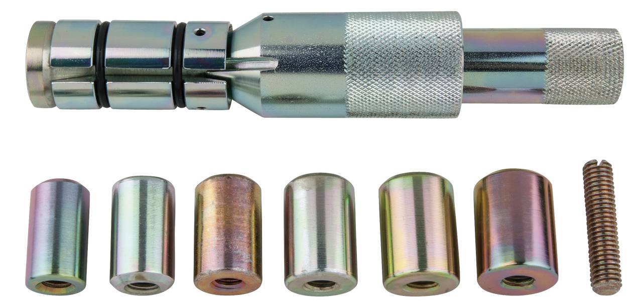 KS Tools Kupplungs-Zentrier-Werkzeug-Satz Ø 24,0 - 36,0mm mit Zentrierhülsen, 9-tlg 150.2380