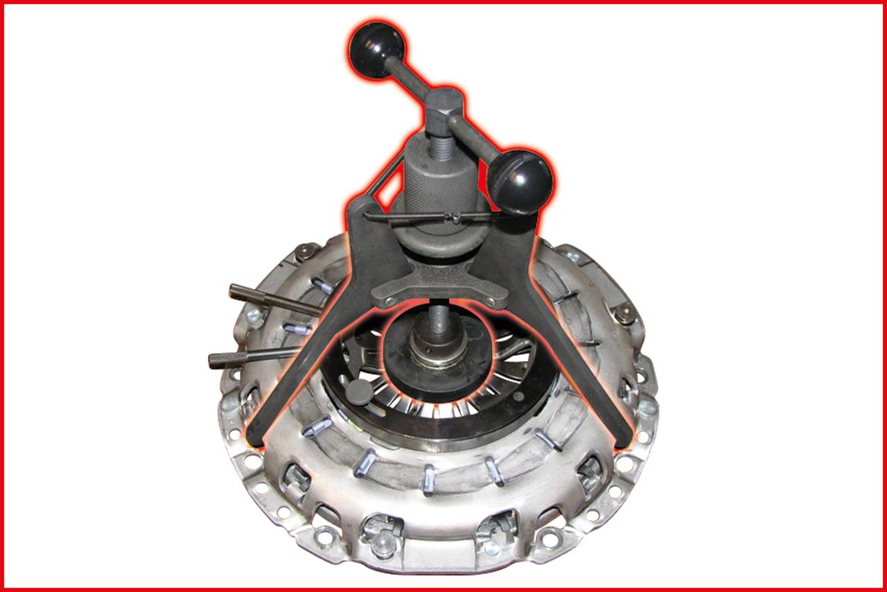 KS Tools Kupplungs-Vorspanngerät für SAC Kupplungen für BMW / Volvo 150.2395