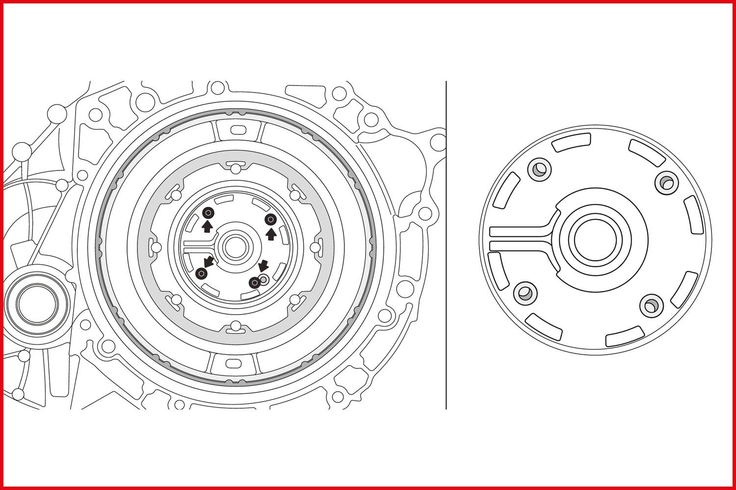 KS Tools DCT-Kupplungswerkzeug-Satz für Ford / Volvo, 6-tlg 150.2415