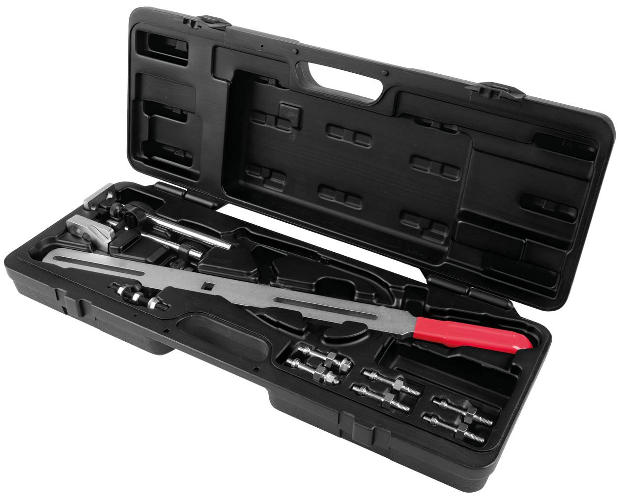 KS Tools Zweimassenschwungrad Prüfwerkzeug ohne Winkelgradscheibe und Messuhr, 15-tlg 150.2435