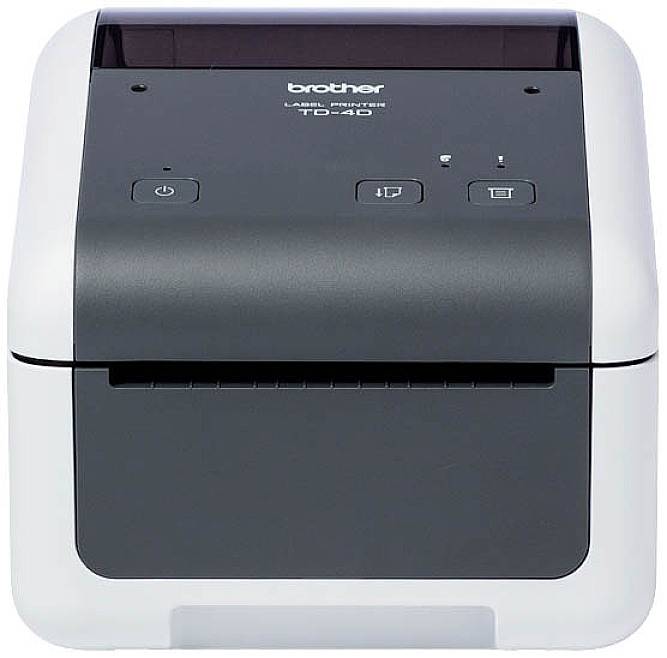 Brother TD4210D Etiketten-Drucker Thermodirekt 203 x 203 dpi Anthrazit, Weiß USB, RS-232