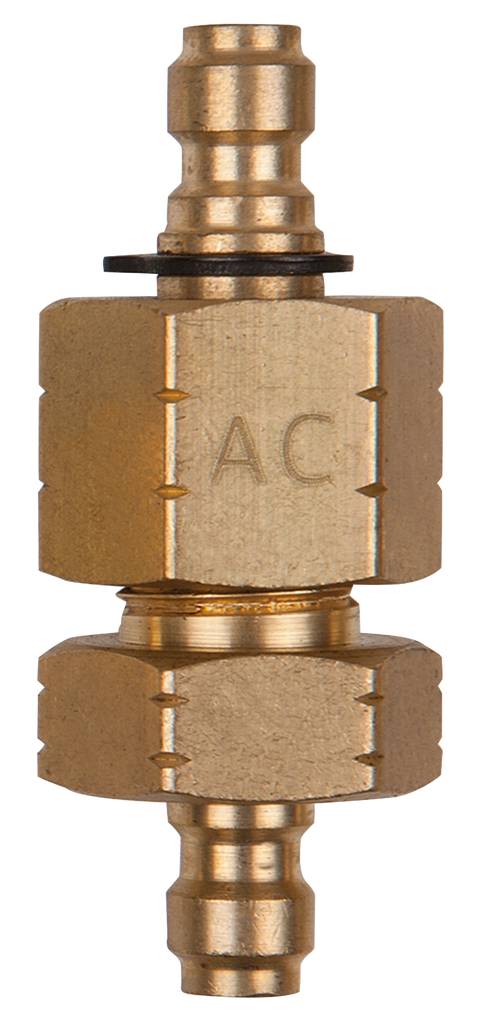 KS Tools 150.2653 Doppel-Adapterstück M14x1,25 Innen- und Außengewinde und 1/4" Schlauchanschluss