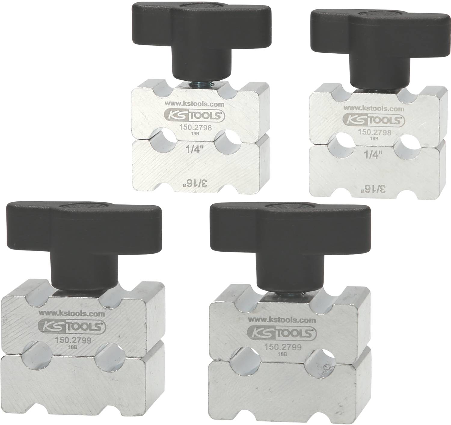 KS Tools 150.2795 Bremsleitungs-Biege-Werkzeug-Satz, 4-tlg