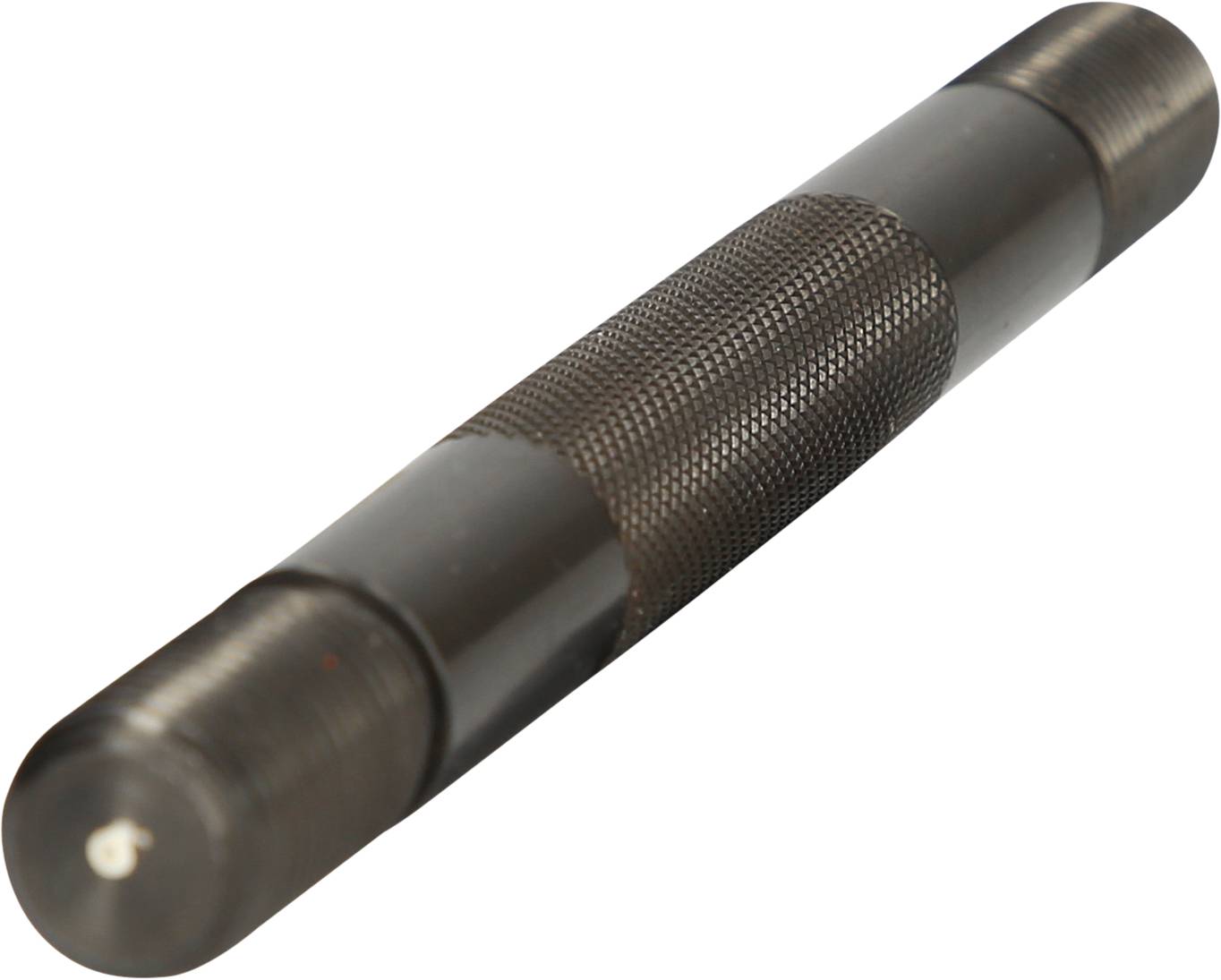 Ein zylinderförmiges, metallisches Handwerkzeug mit gerändeltem Griff für besseren Halt.