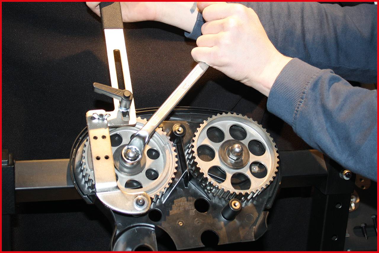 KS Tools 150.2990 Universal Arretierwerkzeug / Gegenhalter für Nockenwellenräder