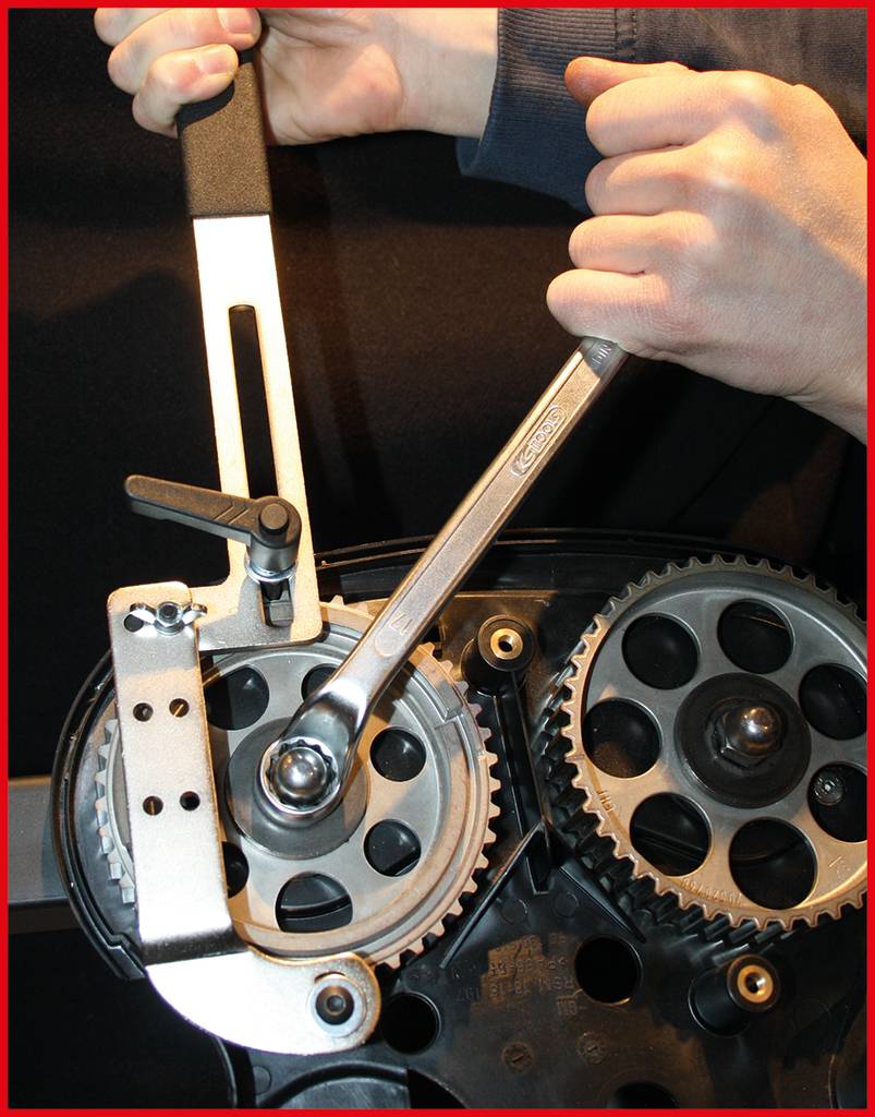 KS Tools 150.2990 Universal Arretierwerkzeug / Gegenhalter für Nockenwellenräder