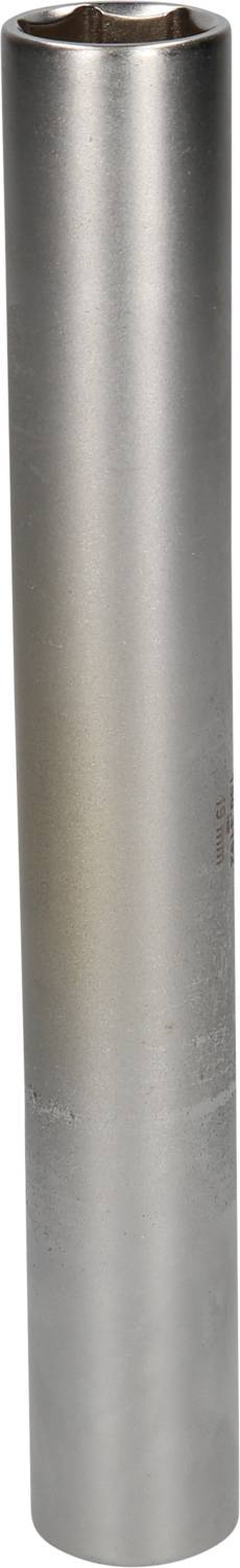 Metallzylinder, silbern, vertikal ausgerichtet. Hauptmerkmal des Bildes.