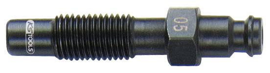 KS Tools 150.3666 Injektoren Adapter, M10x1,25 mit Außengewinde, Länge 57mm