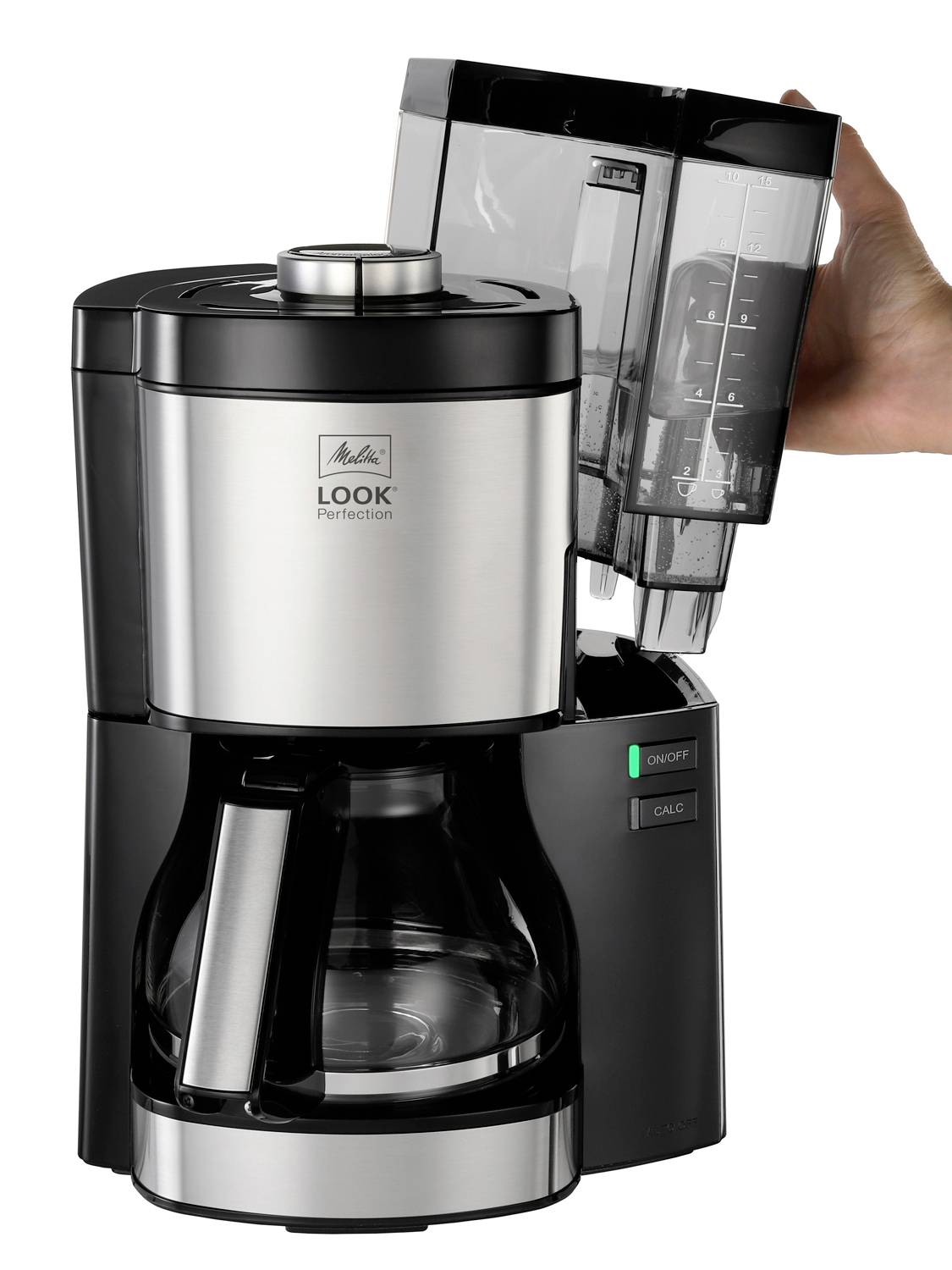 Melitta Look V Perfection Kaffeemaschine Schwarz Fassungsvermögen Tassen=10 Glaskanne