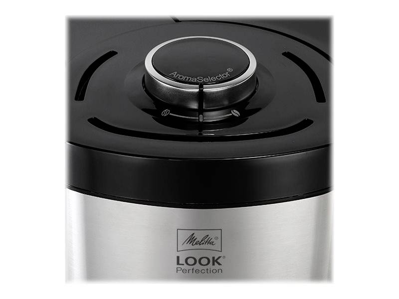 Melitta Look V Perfection Kaffeemaschine Schwarz Fassungsvermögen Tassen=10 Glaskanne