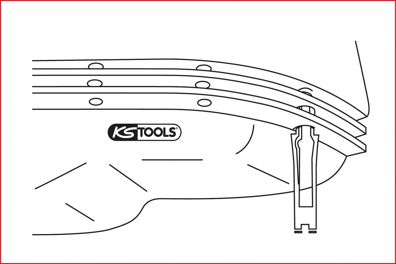 KS Tools 150.5005 FIXIT Einschraub-Montagehilfe-Satz für Dichtungen, 8-tlg
