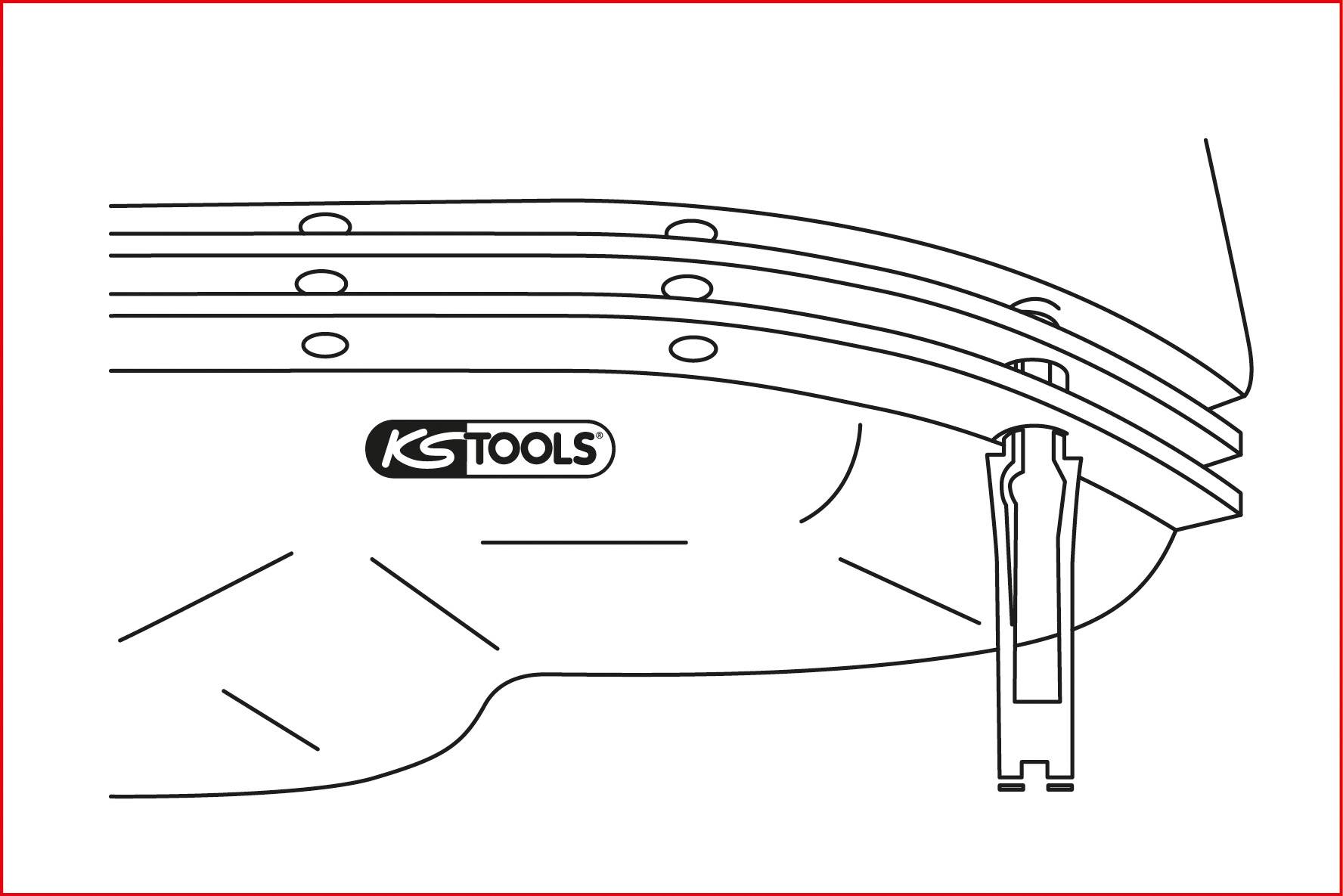 KS Tools 150.5005 FIXIT Einschraub-Montagehilfe-Satz für Dichtungen, 8-tlg