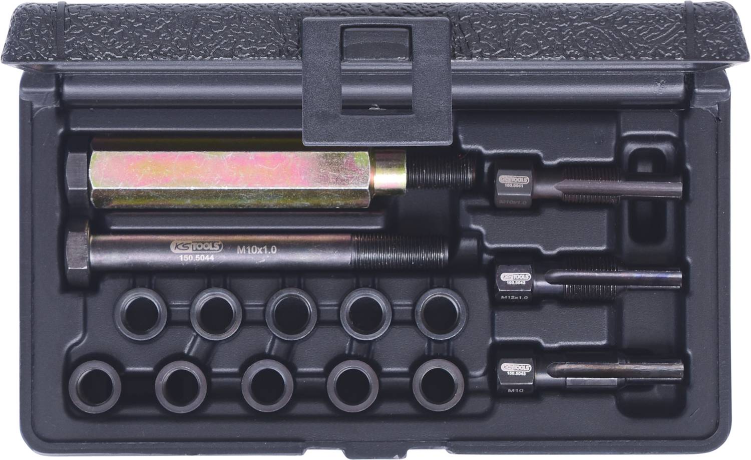 KS Tools 150.5040 THREADfix Reparatur-Satz M10x1 Glühkerzen,15-tlg