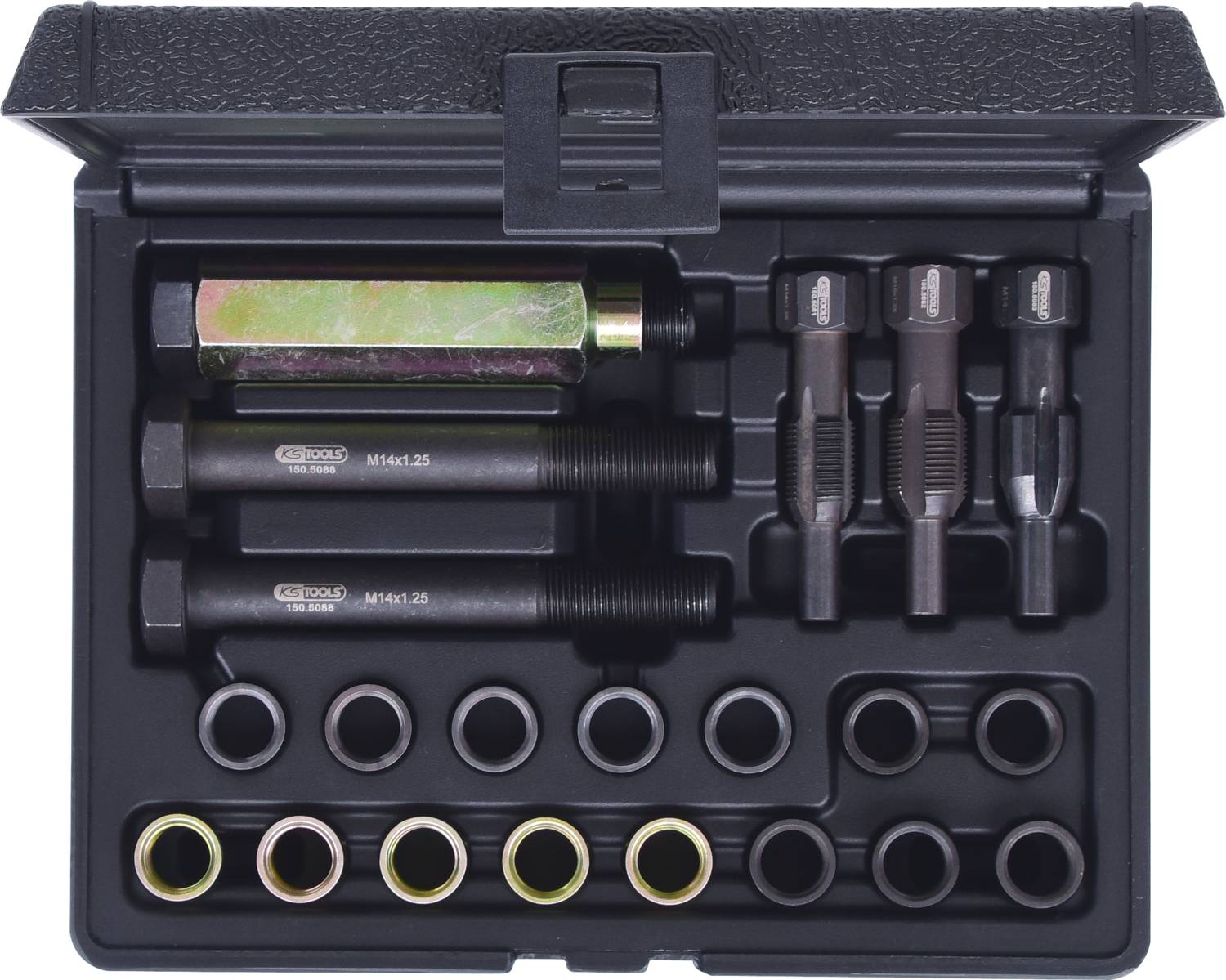 KS Tools 150.5080 THREADfix Reparatur-Satz M14x1,25 f.Zündkerzen,21-tlg
