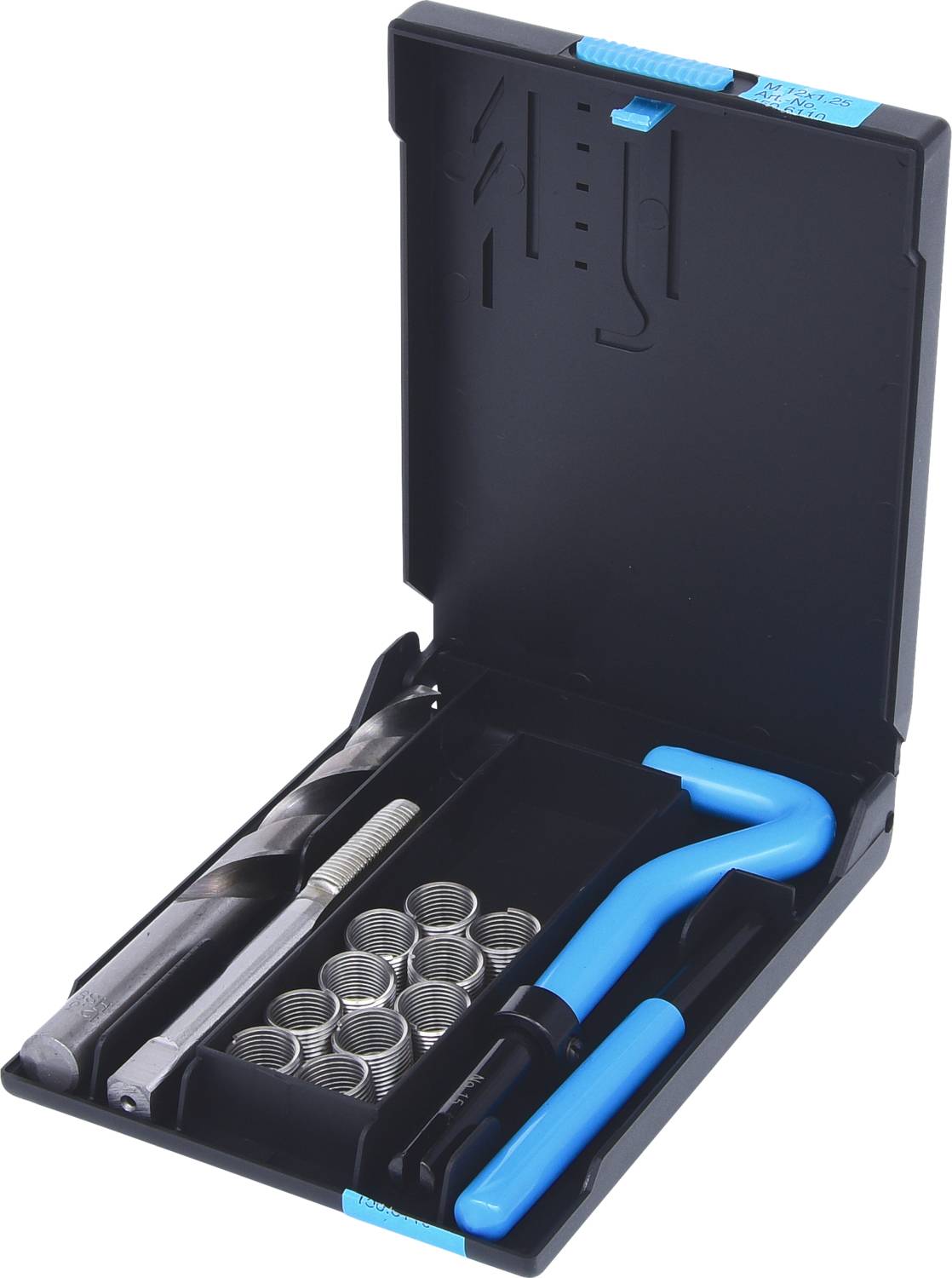 KS Tools 150.6110 Nirostahl Gewinde-Reparatur-Satz M12x1,25x16,8mm, 14-tlg