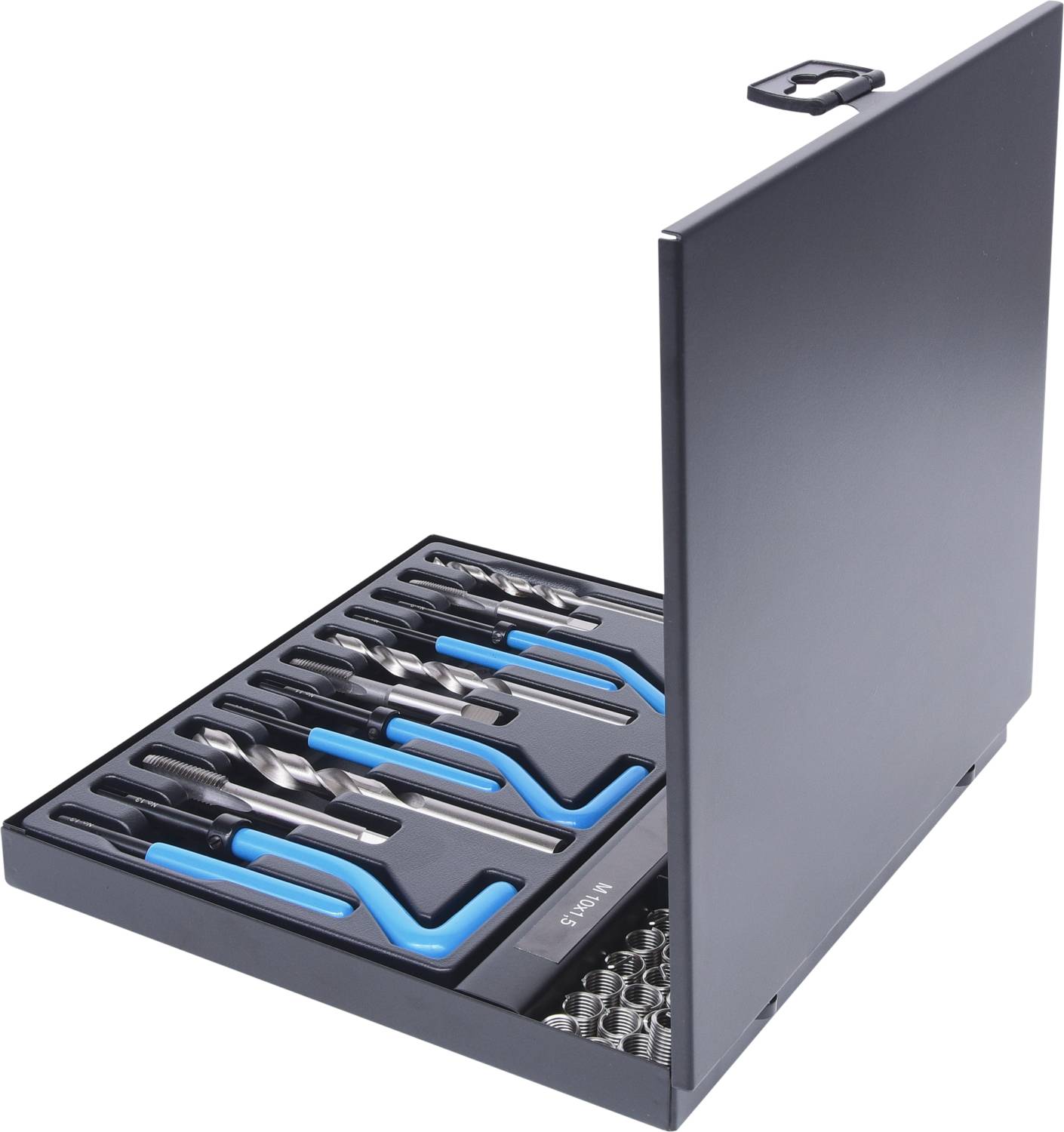 KS Tools 150.6155 Nirostahl Gewinde-Reparatur-Satz M6-M10, 87-tlg