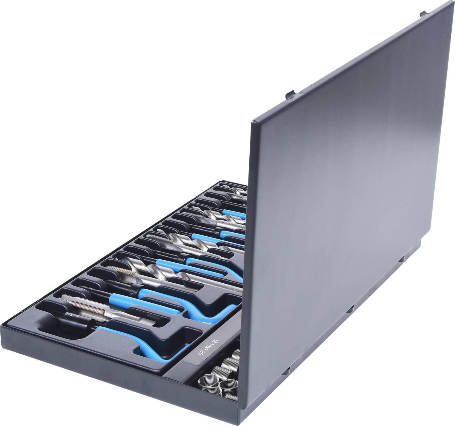 KS Tools 150.6160 Nirostahl Gewinde-Reparatur-Satz M6-M14, 113-tlg