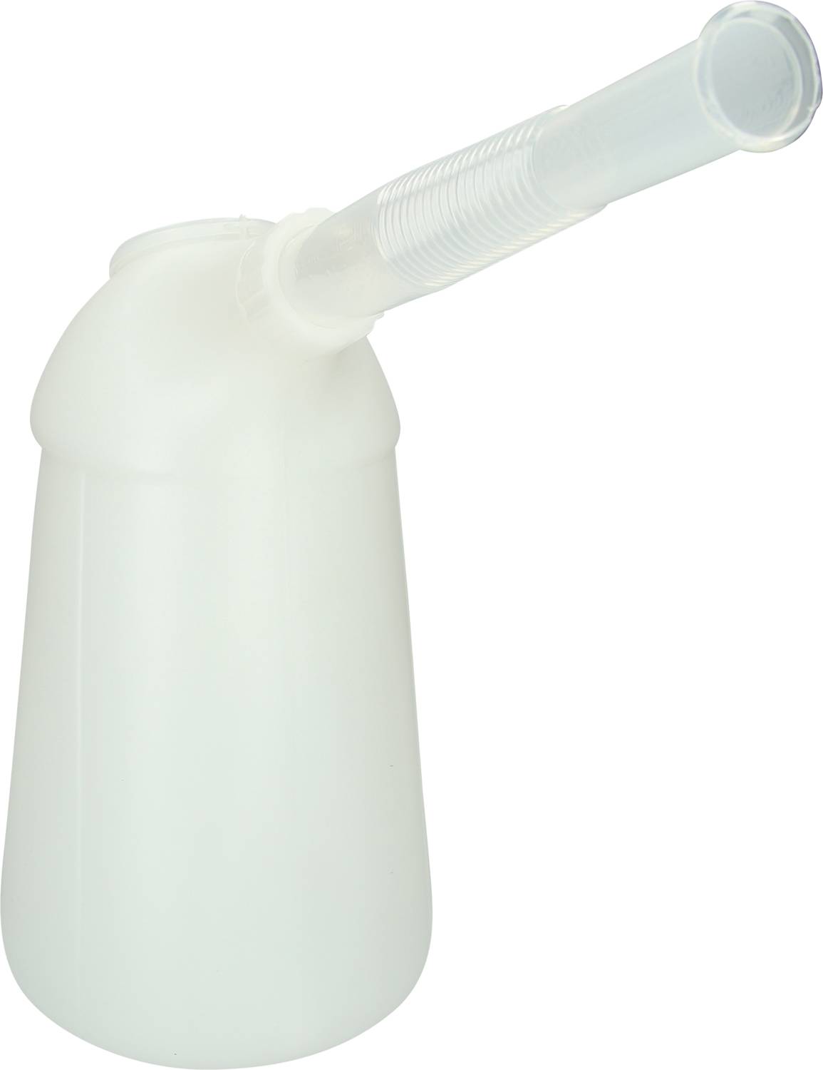 Ein weißer Kunststoff-Nachttopf mit Griff, verwendet für die Körperpflege bei Mobilitätseinschränkungen.