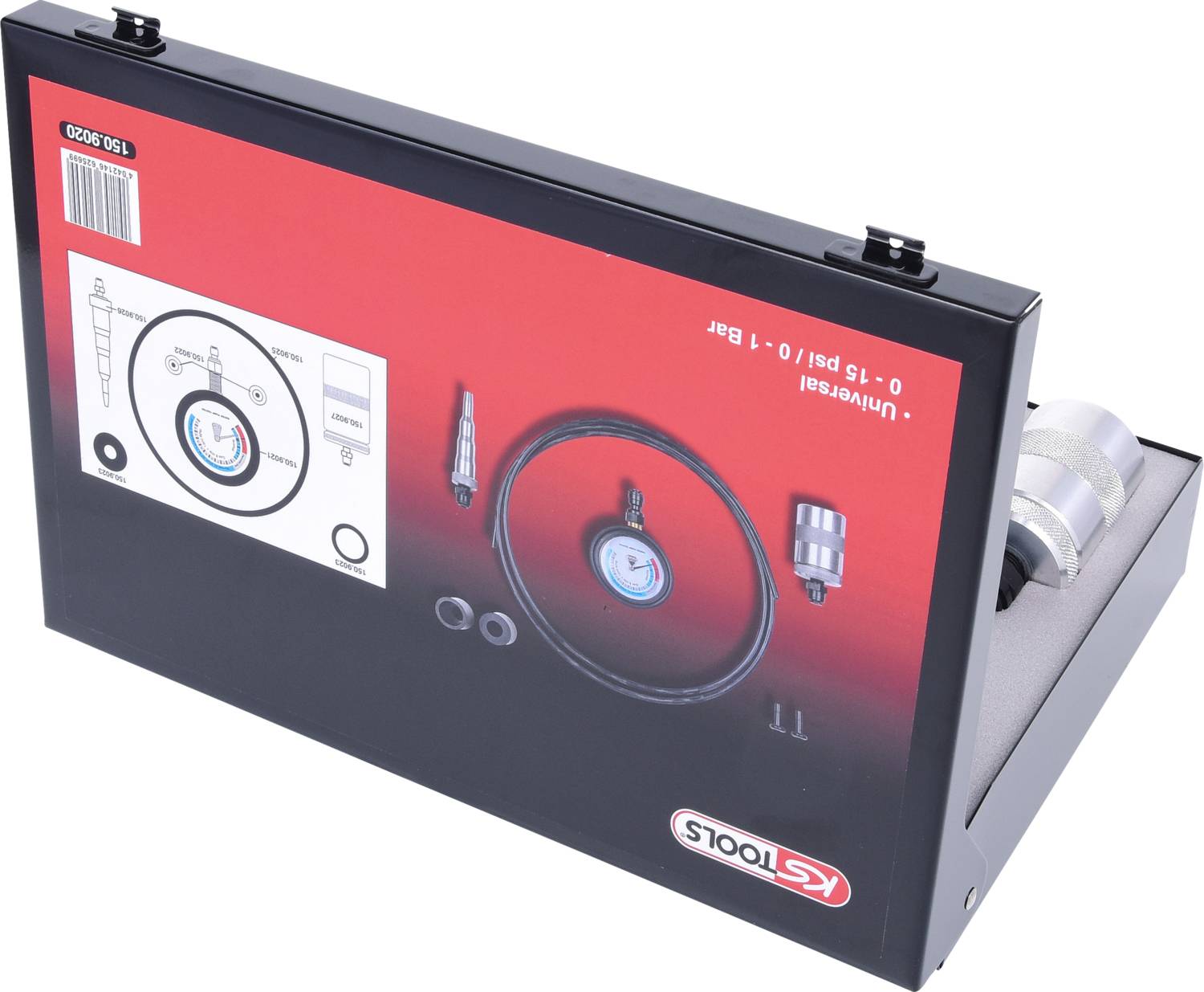 KS Tools 150.9020 Wasserpumpentester-Satz,8-tlg