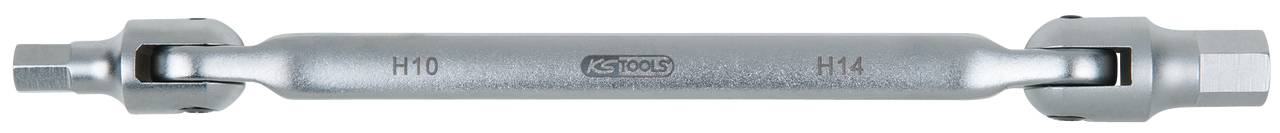 KS Tools Öldienst-Schlüssel Sechskant für Hinterachsdifferential, 10x14mm 150.9225