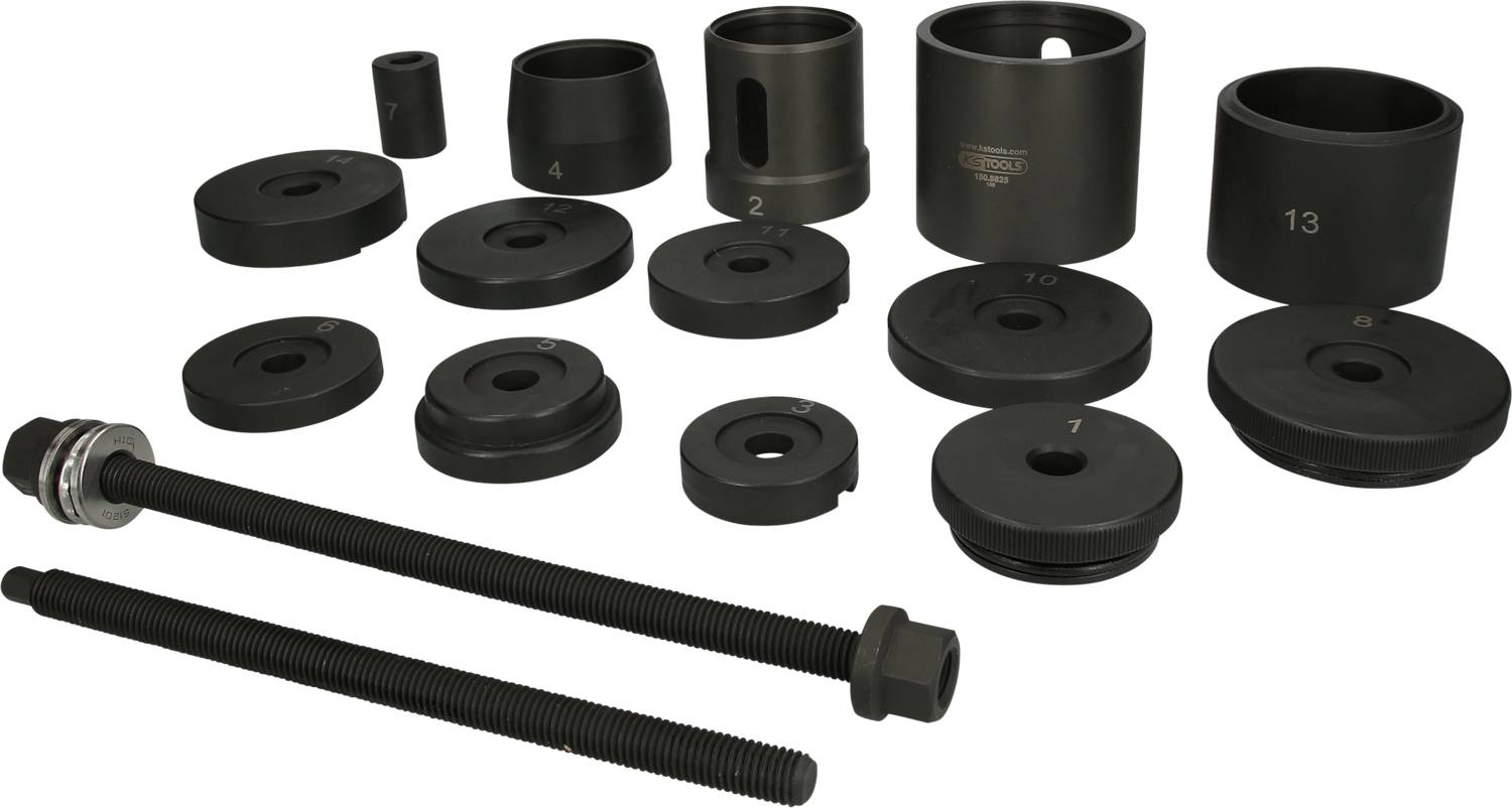 KS Tools Achskörperlagerwerkzeug-Satz für BMW Hinterachse, 19-tlg 150.9825