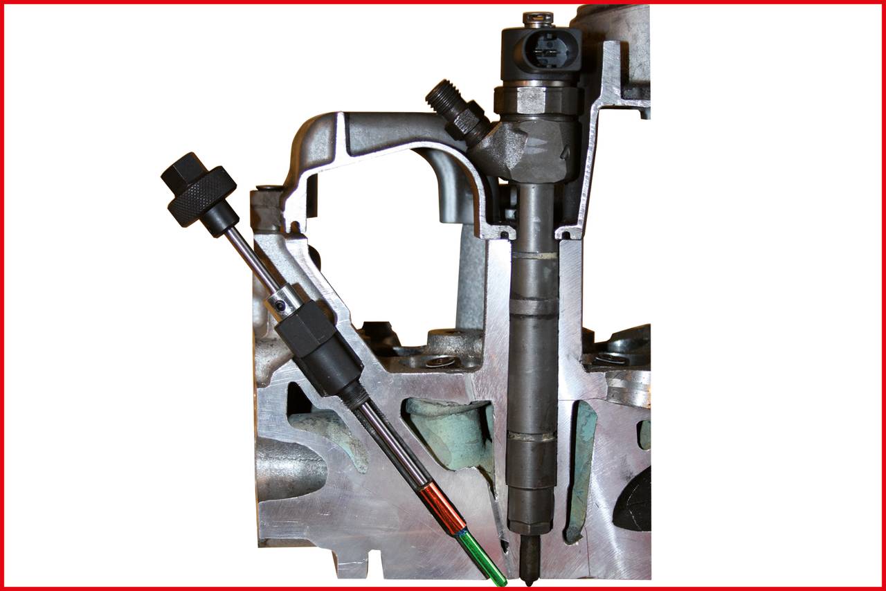 KS Tools 152.1123 3in1 Glühkerzen-Reibahle M10 x 1,0