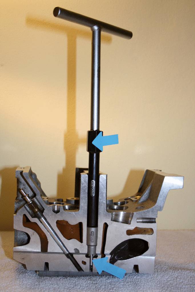 KS Tools 152.1170 Injektoren-Dichtsitz-Reinigungs-Satz, 13-tlg