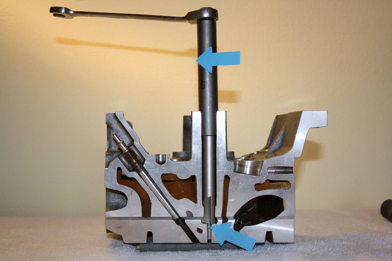 KS Tools 152.1170 Injektoren-Dichtsitz-Reinigungs-Satz, 13-tlg