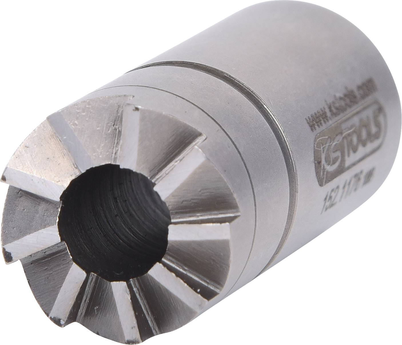 Fräser mit mehreren Schneiden, zylinderförmig aus Metall, zum Bearbeiten von Materialien wie Holz oder Metall.