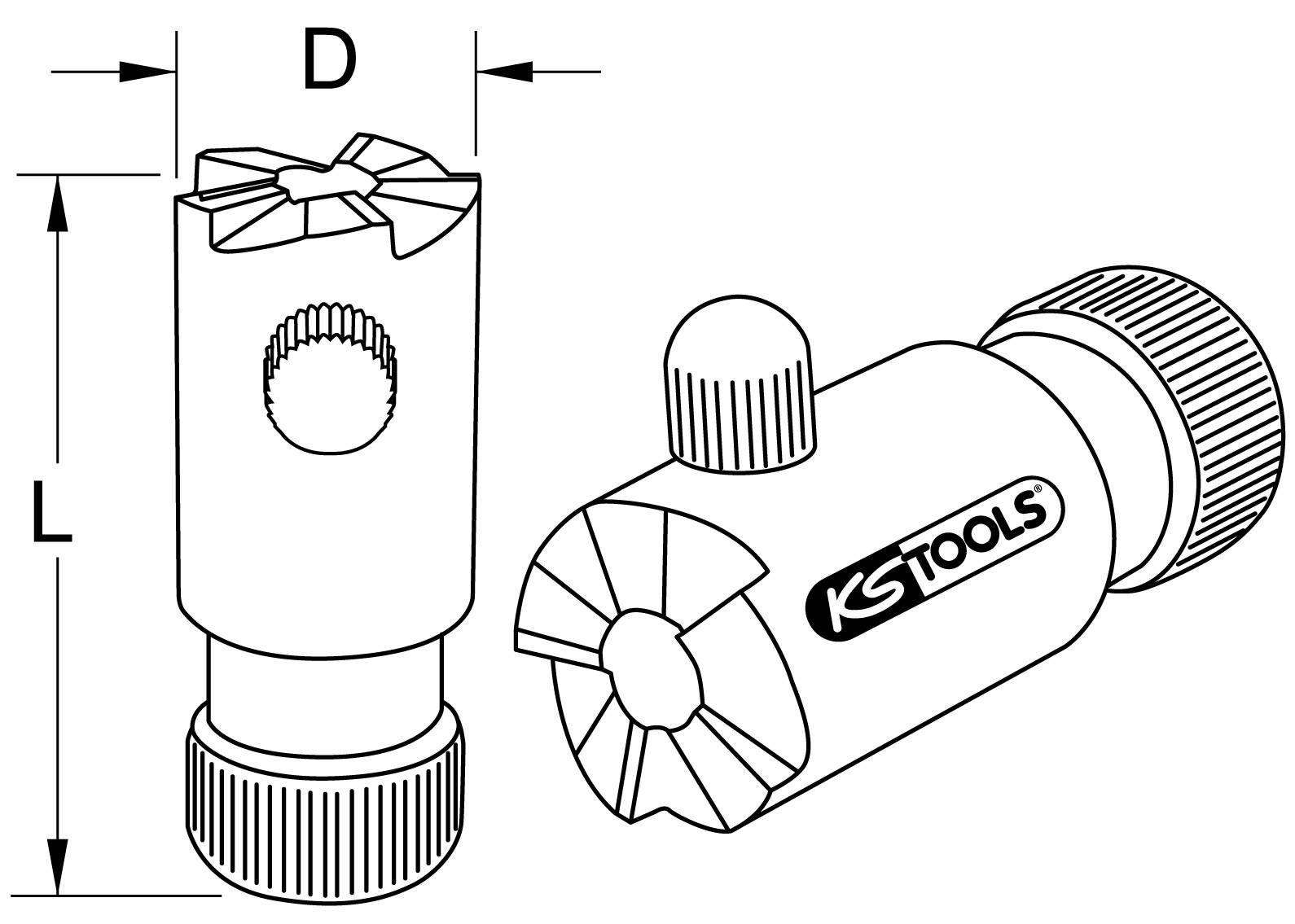 KS Tools 152.1179 Injektor-Dichtflächen-Reiniger