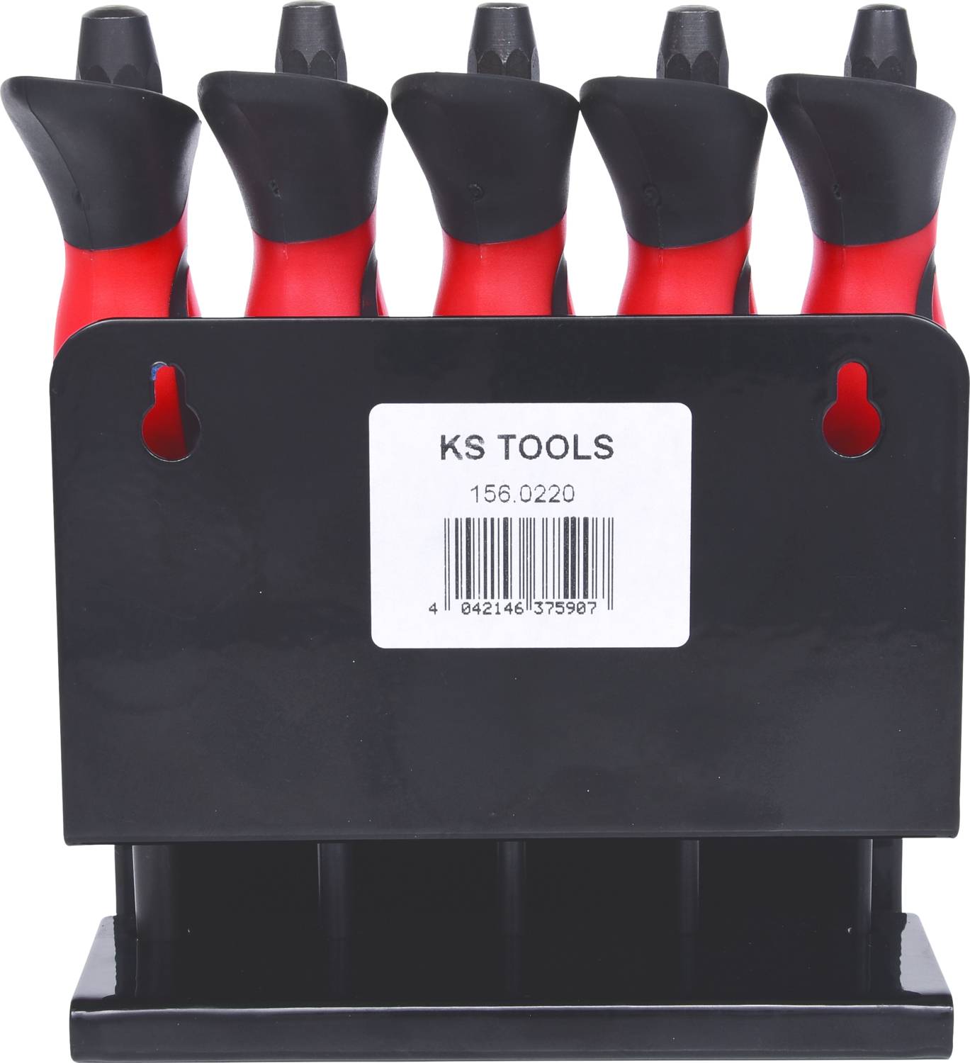 KS Tools 156.0220 Durchtreiber-Satz mit Handschutzgriff,5-tlg