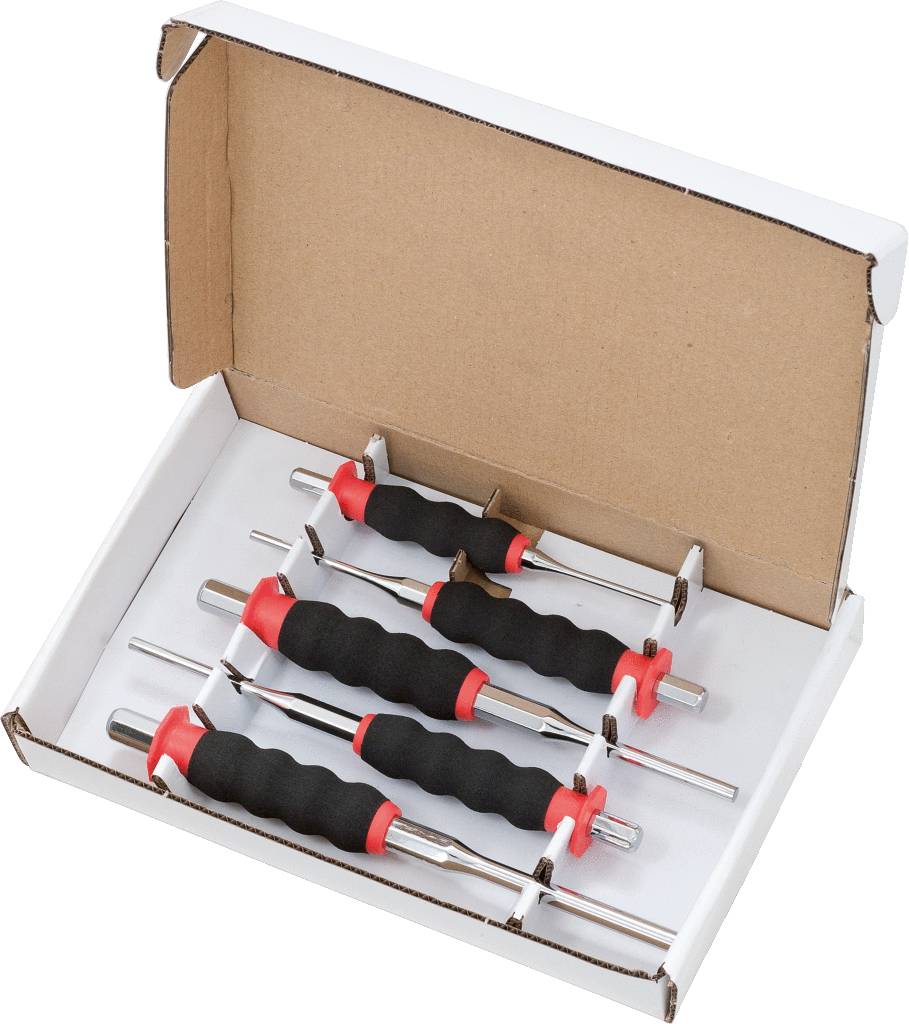 KS Tools 156.0230 Durchtreiber-Satz, CrMo, 5-tlg zylindrisch